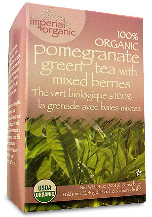 Imperial Organic - Organic Pomegranate Green Tea with Mixed Berries Tea